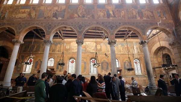 مصر : إنفجار إرهابي في كنيسة مار جرجس في طنطا والضحايا بالعشرات