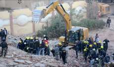 ارتفاع حصيلة قتلى انهيار مبنى شرق القاهرة أمس إلى 25 شخصا