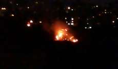 6 قتلى في حريق ضخم اندلع وسط قطاع غزة