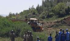 انزلاق شاحنة للجيش الاسرائيلي قبالة بلدة العديسة واستقرارها على مقربة من الخط الازرق   