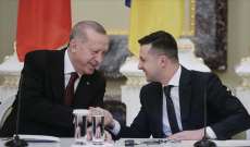 أردوغان أكد لزيلينسكي استعداد تركيا لتقديم الدعم اللازم لعملية المفاوضات الأوكرانية الروسية