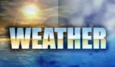 الارصاد الجوية: الطقس غدا غائم مع انخفاض ملموس بدرجات الحرارة وأمطار متفرقة