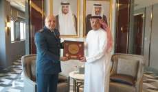 قائد الجيش بحث مع وزير الدولة لشؤون الدفاع القطري شؤوناً تتعلق بالمؤسسة العسكرية