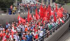 تظاهرة للحزب الشيوعي من ساحة رياض الصلح وصولا لمرفأ بيروت لمناسبة يوم العمال