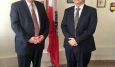 السفير الفلسطيني التقى سفير النمسا ومدير شؤون الاونروا في لبنان