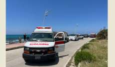 الدفاع المدني: العثورعلى جثة أحد الغريقين المفقودين قبالة شاطئ جبيل وتكثيف عمليات البحث عن الآخر