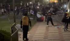 صحيفة لطلاب جامعة كاليفورنيا: أنصار إسرائيل استخدموا العنف لتفريق احتجاج مؤيد للفلسطينيين