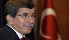 أوغلو: تركيا واسرائيل تغلبتا على المشاكل المتعلقة بسفينة مرمرة