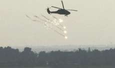 الطيران المروحي الاسرائيلي شن غارتين على شمال قطاع غزة