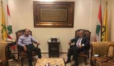 عميد الخارجية بالقومي التقى مسؤول العلاقات الخارجية في حزب الله