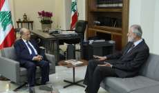 الرئيس عون التقى شمس الدين وأجرى معه جولة أفق تناولت الأوضاع العامة