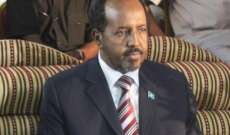 الرئيس الصومالي: ضبط شحنة أسلحة كبيرة كانت متجهة إلى البلاد