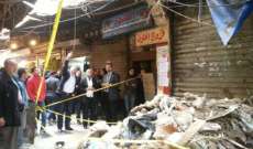 "النشرة": إخلاء المبنى المتصدع في باب التبانة تمهيدا لهدمه غدا 