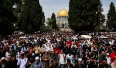 125 ألف فلسطيني أدّوا صلاة الجمعة الثالثة من شهر رمضان في المسجد الأقصى