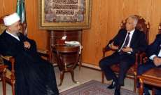 الشيخ عبدالامير قبلان إلتقى السفير العراقي في زيارة تعارفية