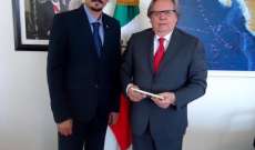 سفير المكسيك في لبنان يزور رئيس مجلس الأعمال اللبناني الصيني