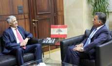 ابراهيم بحث مع سفير الجزائر الجديد الأوضاع العامة وسبل التعاون