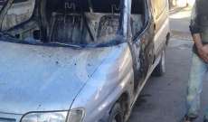 النشرة: احراق رابيد للسوري احمد الحمادة في بلدة زوطر الشرقية فجرا