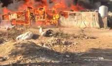 الدفاع المدني: احتراق 6 خيم داخل مخيم في دير زنون/ برالياس والأضرار مادية