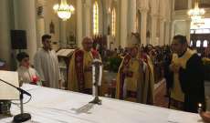 المطران بو جوده ترأس قداس الفصح في كنيسة مار مارون في طرابلس