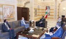دياب عرض مع سفير ألمانيا للعلاقات الثنائية بين البلدين والحاجات الملحة للبنان