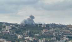انفجار صاروخ اعتراضي معاد فوق ميس الجبل وقصف مدفعي على حولا