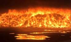 الإطفاء الكويتية تسيطر على حريق هائل في منطقة الصليبية الزراعية