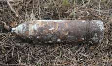  العثور على قذيفة صاروخية في خراج بلدة المحمرة وتفجيرها بملعب كرة قدم