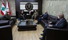 قائد الجيش استقبل السفيرة السويسرية في لبنان برفقة الملحق العسكري