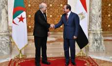 الرئيس الجزائري وجه رسالة للرئيس المصري للمشاركة في أشغال القمة العربية