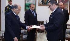الرئيس عون تسلم اوراق اعتماد ستة سفراء جدد في لبنان