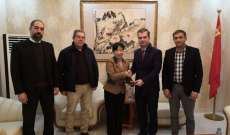 اللقاء التنموي للعرقوب زار السفارة الصينية في بيروت