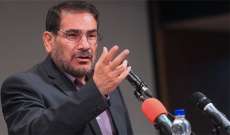 أمين المجلس الأعلى للأمن القومي الإيراني: مآل كل احتلال هو الطرد المذل