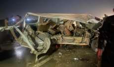 مقتل 16 زائرًا أغلبهم إيرانيون وإصابة 13 آخرين بحادث سير في صلاح الدين بالعراق