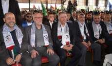 حركة حماس أقامت مهرجانا جماهيريا لمناسبة الذكرى الثلاثين لانطلاقتها في صيدا