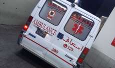 الدفاع المدني: جريح جراء حادث صدم في المحمرة في بجه بجبيل