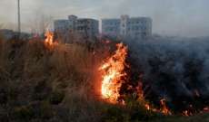 حريق في بلدة مشحا العكارية والدفاع المدني يعمل على اخماده