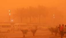 مطار أربيل استأنف رحلاته ومطار السليمانية علّقها بسبب العاصفة الترابية التي ضربت العراق