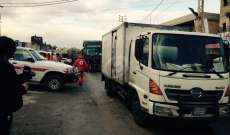 النشرة: وصول 6 شاحنات الى داخل بلدة مضايا من قافلة المساعدات الانسانية