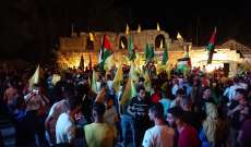 "حزب الله" نظم احتفالا في بعلبك احتفاء بانتصار غزة
