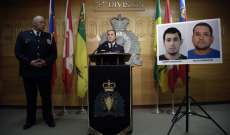 الشرطة الكندية: العثور على جثة أحد المشتبه بتنفيذهما هجمات بالسكاكين الأحد وعليها آثار جروح ظاهرة
