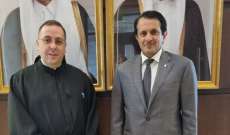 الأب بوعبود التقى سفير قطر وبحثا تعزيز سبل التعاون الثقافي