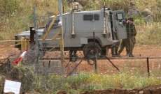 النشرة: دورية اسرائيلية تفقدت اجهزة المراقبة المثبتة على البوابات الحدودية