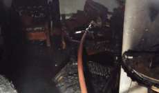 الدفاع المدني أخمد حريقا داخل منزل في زوق مكايل وأنقذ عاملا في زوق مصبح
