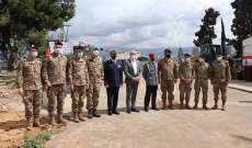 الجيش: وضع الحجر الأساس للبدء بورشة إعادة بناء قاعدة بيروت البحرية