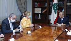 الرئيس عون عرض مع فالنسيانو دور الإتحاد الأوروبي في مراقبة الإنتخابات النيابية المقبلة