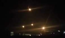 الجيش الإسرائيلي أطلق قنابل مضيئة مقابل منطقة كروم الشراقي جنوبا