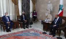 الرئيس عون للأمين العام للاتحاد الدولي للصليب والهلال الاحمر: لدعم لبنان في مطالبته بإعادة النازحين 