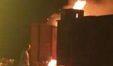 النشرة: الدفاع المدني يعمل على إخماد حريق شب في أعشاب في كسارة