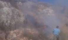 حرق كبير بخراج ميس الجبل والبلدية تناشد الدفاع المدني وأصحاب الصهاريج التدخل لإخماده